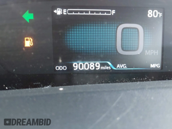 2017 Toyota Prius Two with VIN JTDKARFU9H3042326, listed as a IAAI auction lot 41991608 with 90,089 mi miles. Bid and sale history available at carsss.com. Image 15.