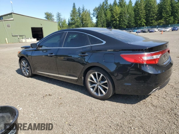2017 Hyundai Azera with VIN KMHFG4JG2HA588977, listed as a Copart auction lot 61007035 with 76,379 mi miles and Salvage title. Bid and sale history available at DreamBid. Image 2.