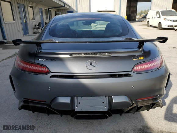 2018 Mercedes-Benz AMG GT with VIN WDDYJ7KA6JA015215, listed as a Copart auction lot 75461884 with 8,581 mi miles and Salvage Title. Bid and sale history available at carsss.com. Image 6.