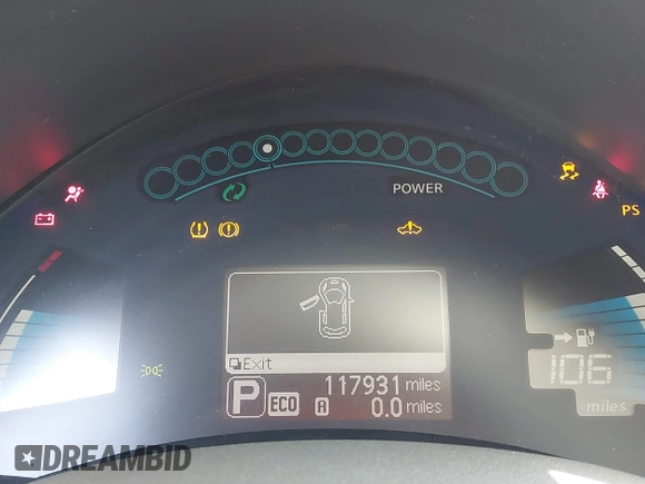 2017 Nissan LEAF SV with VIN 1N4BZ0CP1HC304381, listed as a IAAI auction lot 42532396 with 117,931 mi miles and . Bid and sale history available at DreamBid. Image 7.