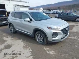 2020 Hyundai Santa Fe SE with VIN 5NMS2CAD6LH168588, listed as a IAAI auction lot 41643427 with 50,446 mi miles. Bid and sale history available at carsss.com. Image 1.