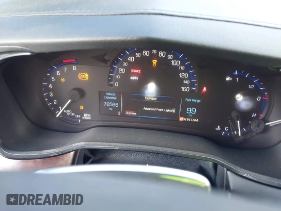 2016 Cadillac CTS Luxury Collection AWD with VIN 1G6AX5SS1G0120818, listed as a IAAI auction lot 41589684 with 78,566 mi miles and . Bid and sale history available at DreamBid. Image 7.