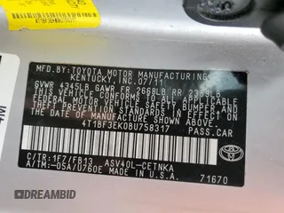 2011 Toyota Camry LE with VIN 4T1BF3EK0BU758317, listed as a Copart auction lot 48827724 with 117,705 mi miles and Salvage Title. Bid and sale history available at DreamBid. Image 12.
