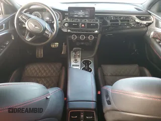 2023 Genesis G70 3.3T with VIN KMTG54TE2PU110213, listed as a Copart auction lot 43505025 with 13,039 mi miles and Salvage Title. Bid and sale history available at DreamBid. Image 8.