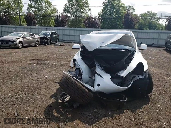 2024 Tesla Model Y with VIN 7SAYGDED9RF133701, listed as a Copart auction lot 64060785 with Not provided miles and Salvage title. Bid and sale history available at DreamBid. Image 14.