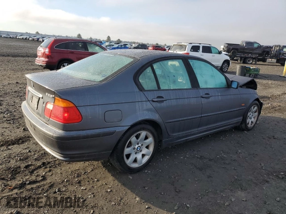2001 BMW 3 Series 325i with VIN WBAAV33461FU77470, listed as a Copart auction lot 80228054 with 0 mi miles and Salvage Title. Bid and sale history available at carsss.com. Image 3.