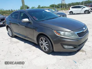 2013 Kia Optima EX with VIN 5XXGN4A78DG220462, listed as a IAAI auction lot 42158221 with 152,637 mi miles and . Bid and sale history available at DreamBid. Image 1.