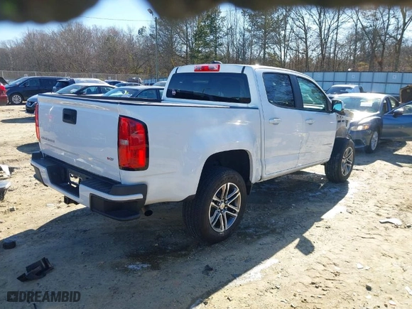 2022 Chevrolet Colorado 2WD Work Truck with VIN 1GCGSBEN5N1181946, listed as a IAAI auction lot 41336701 with 32,406 mi miles. Bid and sale history available at carsss.com. Image 4.