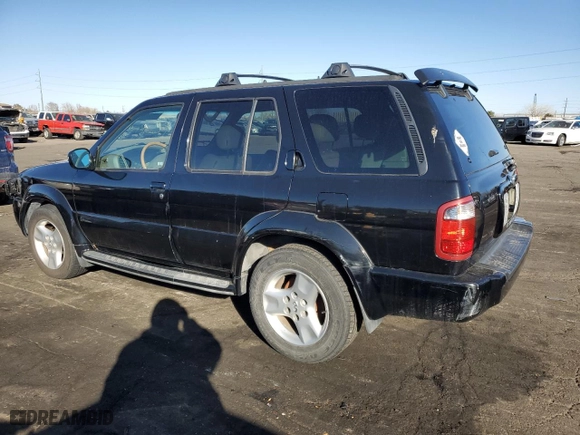 2001 Infiniti QX4 Luxury with VIN JNRDR09Y21W215362, listed as a Copart auction lot 43588885 with 159191 miles and Salvage Title. Bid and sale history available at carsss.com. Image 2.