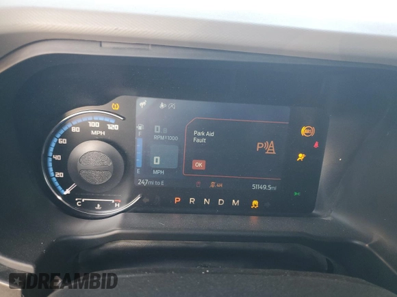 2021 Ford Bronco with VIN 1FMEE5DP9MLA92804, listed as a Copart auction lot 41805875 with 51,149 mi miles and Salvage Title. Bid and sale history available at DreamBid. Image 9.