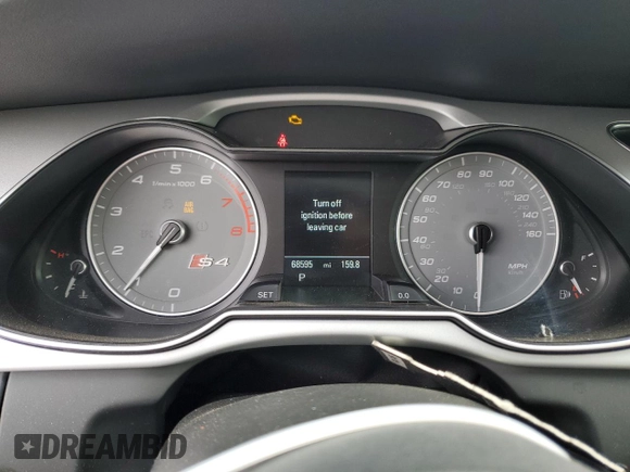 2015 Audi S4 Premium Plus with VIN WAUBGAFL9FA097520, listed as a Copart auction lot 38242984 with 68,595 mi miles and Salvage Title. Bid and sale history available at carsss.com. Image 9.