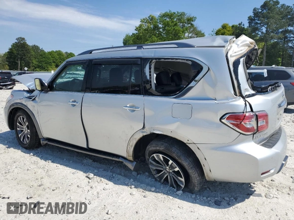 2019 Nissan Armada SL z VIN JN8AY2ND4K9087456, wystawiony jako Copart lot #53859545 z przebiegiem Nie podano mil oraz Szkoda całkowita • Salvage title. Historia ofert i sprzedaży dostępna na DreamBid. Obrazek 2.