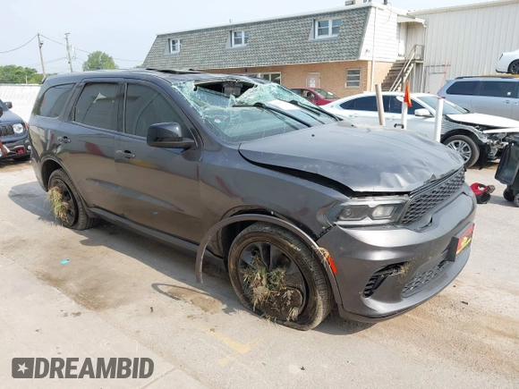 2021 Dodge Durango GT Plus with VIN 1C4RDJDG5MC558505, listed as a IAAI auction lot 42497694 with 45,413 mi miles and . Bid and sale history available at DreamBid. Image 1.