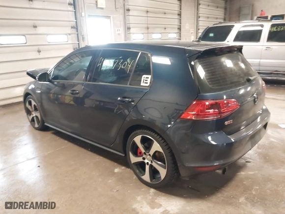 2017 Volkswagen Golf GTI S with VIN 3VW447AU9HM056346, listed as a IAAI auction lot 41727304 with 51,566 mi miles. Bid and sale history available at carsss.com. Image 3.