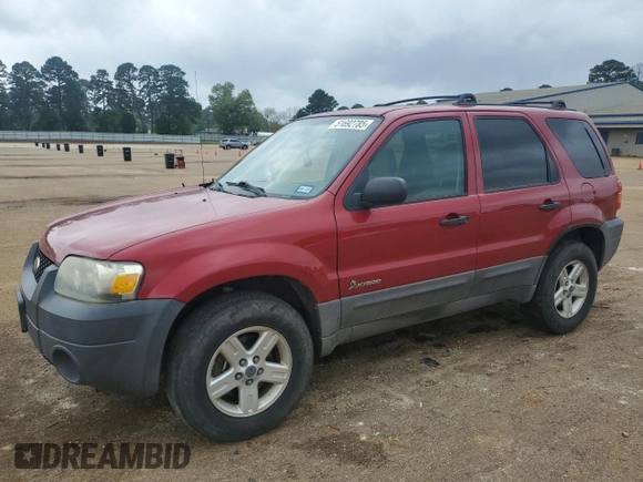 2006 Ford Escape Hybrid with VIN 1FMCU96H46KA20411, listed as a Copart auction lot 51692785 with 208,960 mi miles and Clean Title. Bid and sale history available at carsss.com. Image 1.