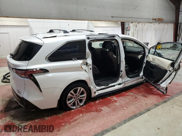 2023 Toyota Sienna Platinum with VIN 5TDESKFC5PS103449, listed as a Copart auction lot 85737154 with 16,186 mi miles and Non Repairable. Bid and sale history available at DreamBid. Image 3.