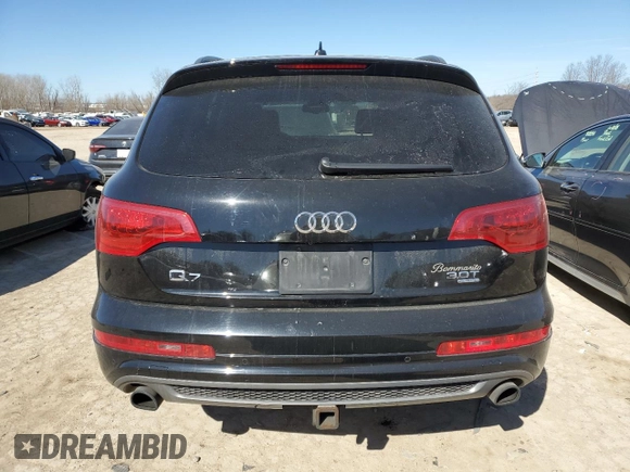 2015 Audi Q7 3.0T S line Prestige with VIN WA1DGAFE3FD021586, listed as a Copart auction lot 47077025 with 148,943 mi miles and Clean Title. Bid and sale history available at carsss.com. Image 6.