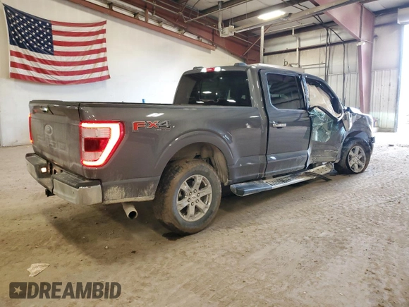 2022 Ford F-150 XL with VIN 1FTFW1ED5NFA09419, listed as a Copart auction lot 49252435 with 38,011 mi miles and Clean Title. Bid and sale history available at carsss.com. Image 3.