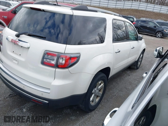 2013 GMC Acadia SLE with VIN 1GKKRNED7DJ215449, listed as a IAAI auction lot 41857303 with 178,920 mi miles. Bid and sale history available at carsss.com. Image 4.