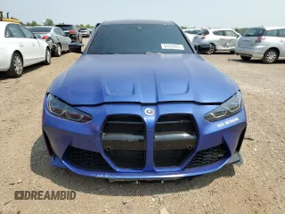 2023 BMW M3 Competition xDrive with VIN WBS43AY08PFP33058, listed as a Copart auction lot 60324825 with 19,651 mi miles and Salvage title. Bid and sale history available at DreamBid. Image 5.