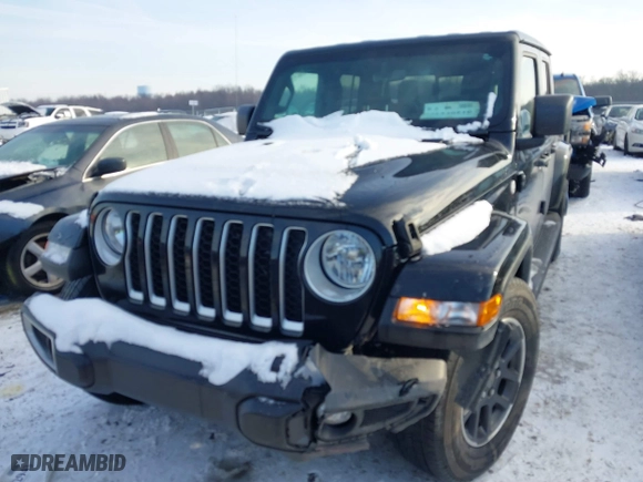 2023 Jeep Gladiator Overland with VIN 1C6HJTFG1PL553343, listed as a IAAI auction lot 41349518 with 19,556 mi miles. Bid and sale history available at carsss.com. Image 17.