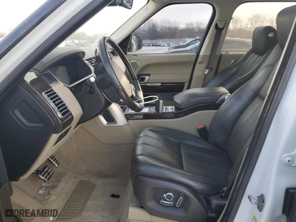 2016 Land Rover Range Rover Supercharged with VIN SALGS2EF3GA308536, listed as a Copart auction lot 45692675 with 84,374 mi miles and Salvage Title. Bid and sale history available at carsss.com. Image 7.