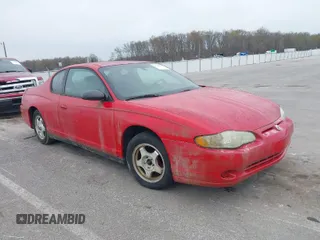 2005 Chevrolet Monte Carlo LS with VIN 2G1WW12E959167244, listed as a IAAI auction lot 41988348 with 1 mi miles. Bid and sale history available at carsss.com. Image 1.