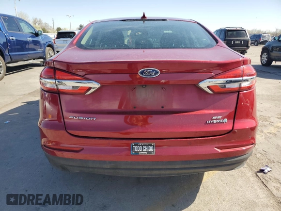 2019 Ford Fusion SE with VIN 3FA6P0LU6KR263901, listed as a Copart auction lot 53055415 with 89,533 mi miles and Clean Title. Bid and sale history available at DreamBid. Image 6.