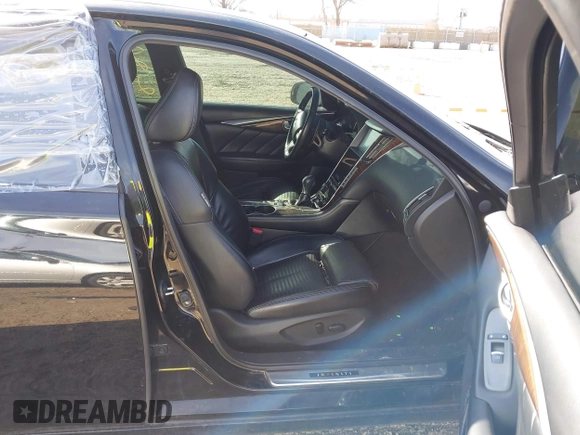 2015 Infiniti Q50 Premium z VIN JN1BV7AR3FM408819, wystawiony jako IAAI lot #41702328 z przebiegiem 162 220 mil mil oraz . Historia ofert i sprzedaży dostępna na DreamBid. Obrazek 5.