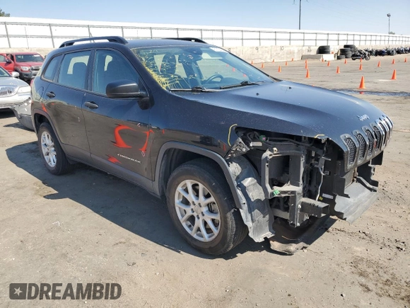 2015 Jeep Cherokee Sport with VIN 1C4PJMAB7FW773265, listed as a Copart auction lot 61134045 with 117,628 mi miles and Salvage title. Bid and sale history available at DreamBid. Image 4.