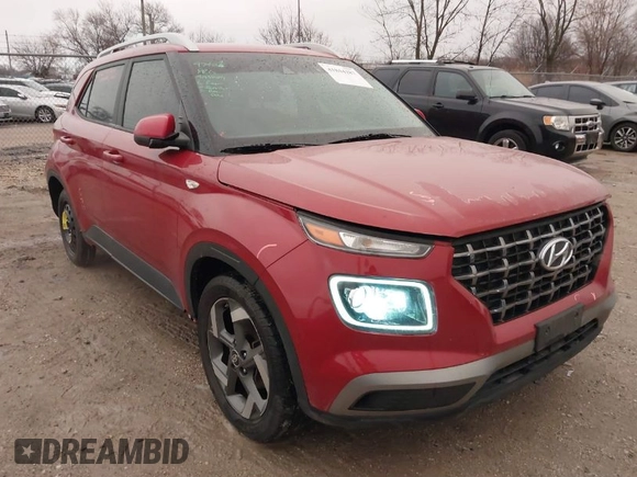 2020 Hyundai Venue SEL with VIN KMHRC8A38LU026229, listed as a IAAI auction lot 41844287 with 73,685 mi miles. Bid and sale history available at carsss.com. Image 1.