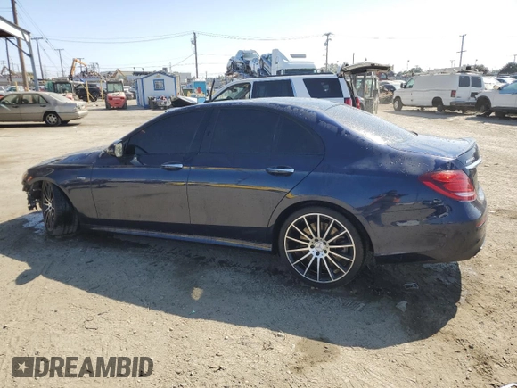 2018 Mercedes-Benz E-Class AMG E 43 with VIN WDDZF6EB9JA402801, listed as a Copart auction lot 67590054 with 45,114 mi miles and Salvage Title. Bid and sale history available at carsss.com. Image 2.