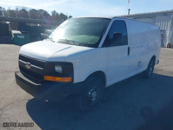 2012 Chevrolet Express Cargo Van with VIN 1GCWGFCA1C1156995, listed as a IAAI auction lot 36881076 with 212,274 mi miles. Bid and sale history available at carsss.com. Image 2.