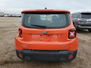 2015 Jeep Renegade Sport with VIN ZACCJBAT3FPC23361, listed as a Copart auction lot 55310505 with 125,468 mi miles and Salvage Title. Bid and sale history available at DreamBid. Image 6.