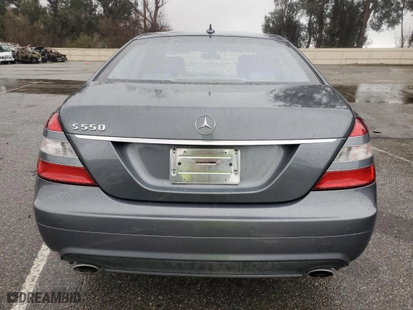 2009 Mercedes-Benz S-Class 5.5L V8 with VIN WDDNG71X09A258635, listed as a Copart auction lot 45342355 with 177,566 mi miles and Clean Title. Bid and sale history available at carsss.com. Image 6.