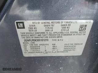 2014 Chevrolet Equinox LT with VIN 2GNFLFEK3E6161270, listed as a IAAI auction lot 41588164 with 132,811 mi miles. Bid and sale history available at carsss.com. Image 9.