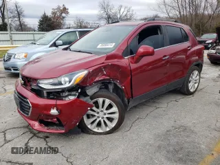 2018 Chevrolet Trax Premier with VIN 3GNCJRSB0JL398058, listed as a Copart auction lot 85088414 with 53,001 mi miles and Salvage Title. Bid and sale history available at carsss.com. Image 1.