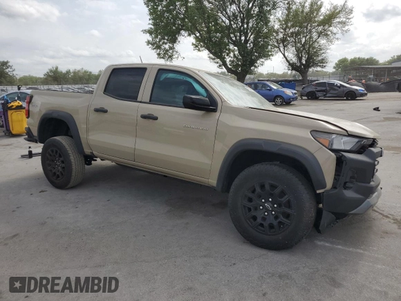 2023 Chevrolet Colorado 4WD Trail Boss with VIN 1GCPTEEK7P1170969, listed as a Copart auction lot 47536565 with 21,126 mi miles and Salvage Title. Bid and sale history available at carsss.com. Image 4.