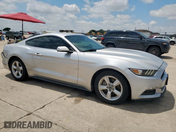 2015 Ford Mustang V6 with VIN 1FA6P8AM3F5385769, listed as a Copart auction lot 55834055 with 77,352 mi miles and Clean title. Bid and sale history available at DreamBid. Image 4.