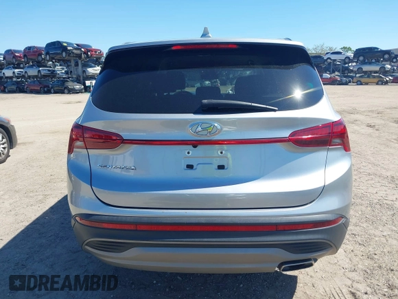2021 Hyundai Santa Fe SE with VIN 5NMS14AJ7MH320491, listed as a IAAI auction lot 41773594 with 98,440 mi miles. Bid and sale history available at carsss.com. Image 16.