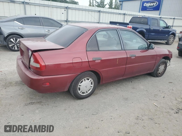 1997 Mitsubishi Mirage DE z VIN JA3AY26AXVU007285, wystawiony jako Copart lot #71958454 z przebiegiem 156 415 mil mil oraz Szkoda całkowita • Salvage title. Historia ofert i sprzedaży dostępna na DreamBid. Obrazek 3.