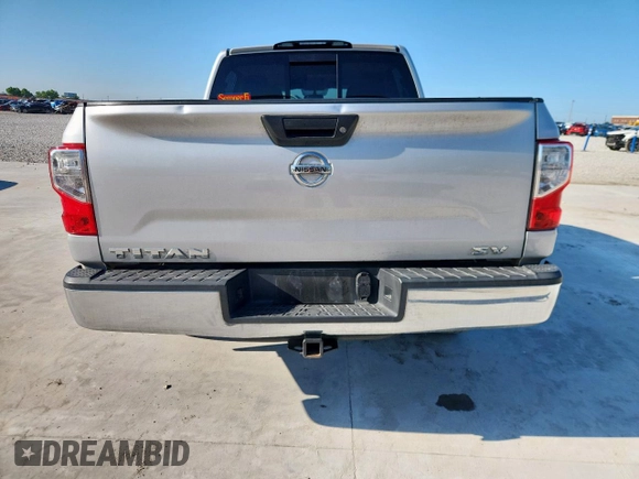 2017 Nissan Titan SV with VIN 1N6AA1EKXHN522857, listed as a Copart auction lot 61134785 with 168,380 mi miles and Salvage title. Bid and sale history available at DreamBid. Image 6.