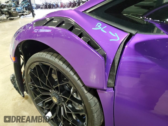2023 Lamborghini Huracan z VIN ZHWUA6ZX7PLA21724, wystawiony jako Copart lot #78715274 z przebiegiem 1 203 mil mil oraz Szkoda całkowita • Salvage title. Historia ofert i sprzedaży dostępna na DreamBid. Obrazek 19.