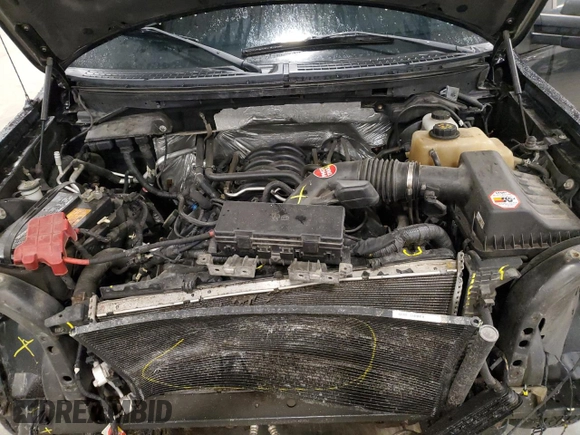 2012 Ford F-150 XL with VIN 1FTMF1EF6CFB12791, listed as a Copart auction lot 57132145 with 206,525 mi miles and Salvage title. Bid and sale history available at DreamBid. Image 11.