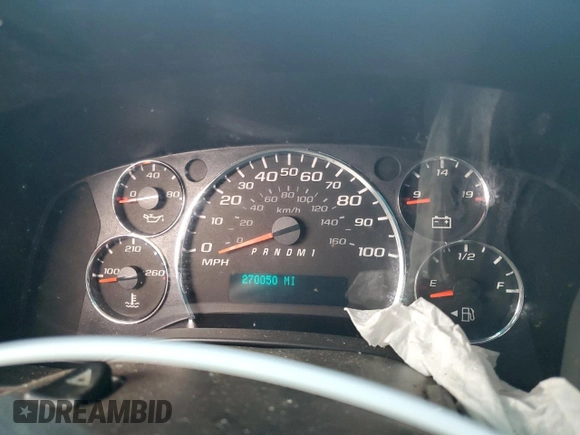 2016 Chevrolet Express Cargo with VIN 1GCWGAFF1G1124774, listed as a Copart auction lot 83574214 with 270,050 mi miles and Salvage title. Bid and sale history available at DreamBid. Image 9.