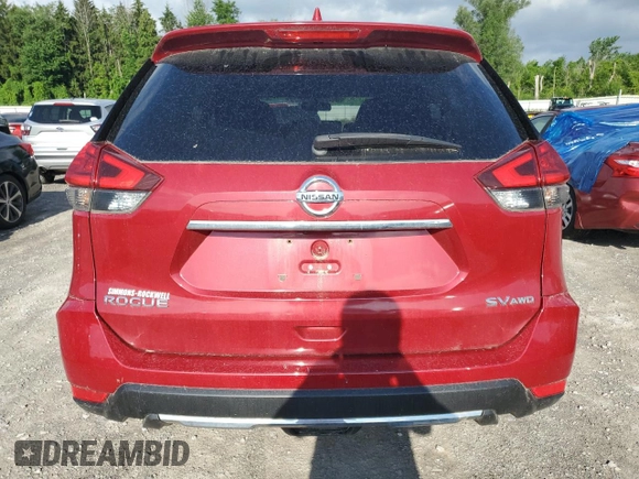 2017 Nissan Rogue S with VIN JN8AT2MV5HW270352, listed as a Copart auction lot 64701325 with 70,293 mi miles and Salvage title. Bid and sale history available at DreamBid. Image 6.