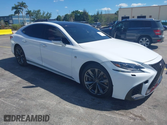 2018 Lexus LS 500 z VIN JTHC51FF5J5001048, wystawiony jako IAAI lot #42322214 z przebiegiem 59 835 mil mil oraz . Historia ofert i sprzedaży dostępna na DreamBid. Obrazek 1.