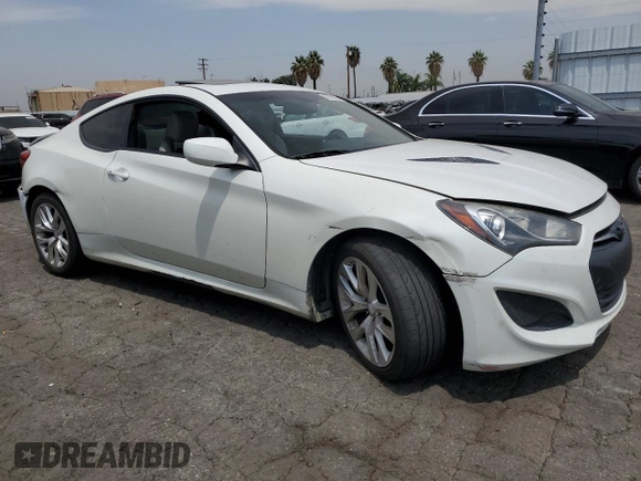2013 Hyundai Genesis Coupe Premium with VIN KMHHT6KD5DU097848, listed as a Copart auction lot 62369675 with 166,823 mi miles and Clean title. Bid and sale history available at DreamBid. Image 4.