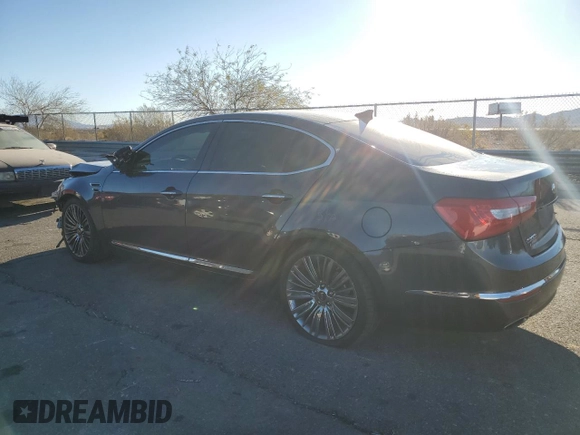 2015 Kia Cadenza Premium with VIN KNALN4D7XF5192579, listed as a Copart auction lot 82381104 with 77,500 mi miles and Salvage Title. Bid and sale history available at carsss.com. Image 2.