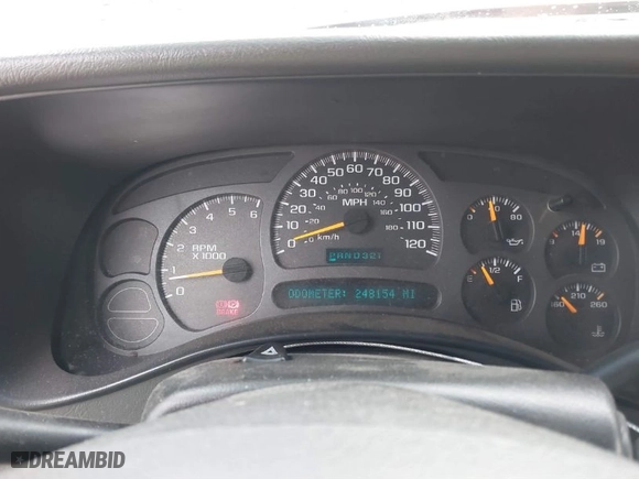 2003 Chevrolet Silverado 1500 LS with VIN 2GCEK19T031209878, listed as a IAAI auction lot 41498378 with 248,154 mi miles. Bid and sale history available at carsss.com. Image 7.